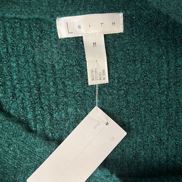 Nwt LEITHâGreenâsweaterâsizeâMedium - Picture 2 of 9